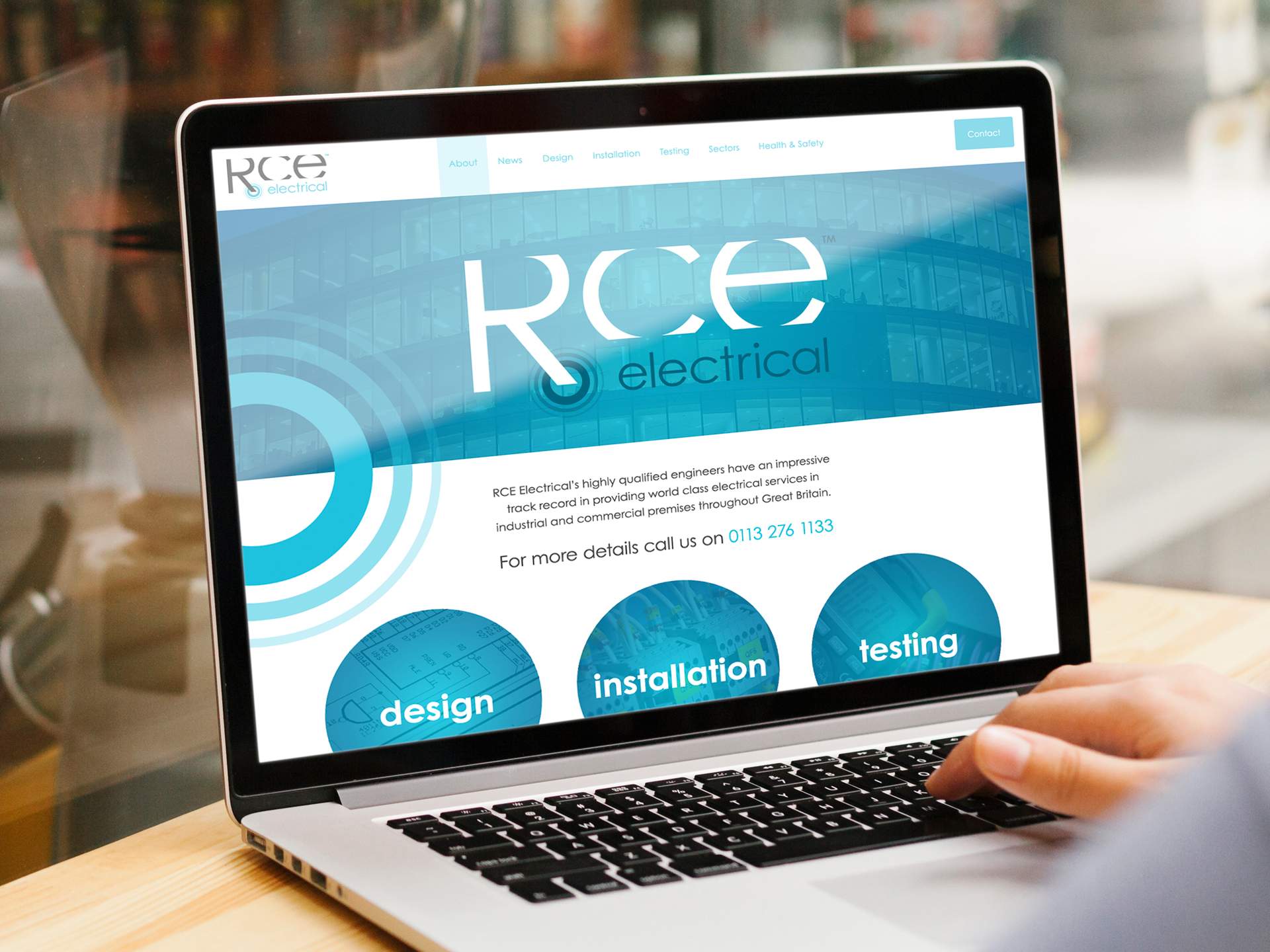 RCE Electric web design