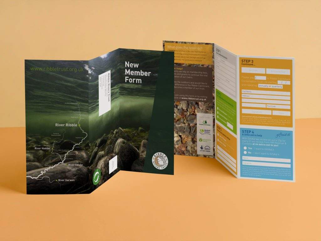 Ribble Rivers Trust flyer graphic design
