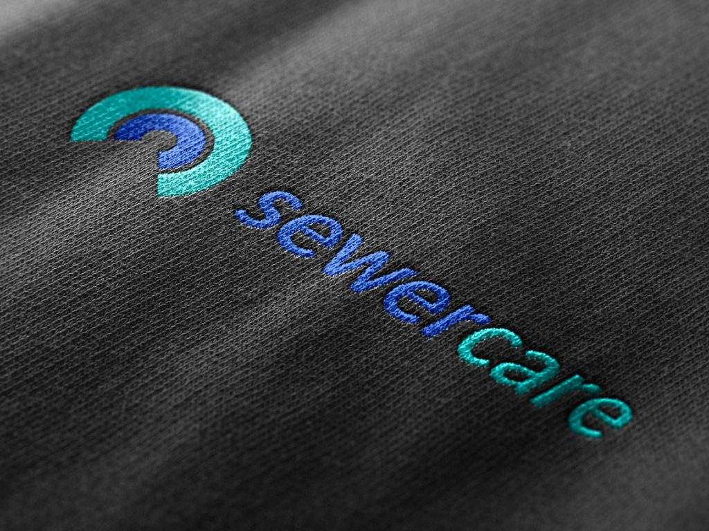 SewerCare draining company logo design