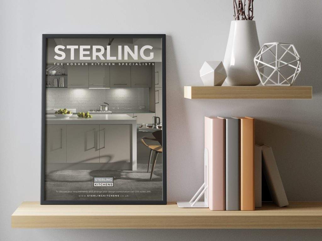 Sterling Kitchens advert graphic design