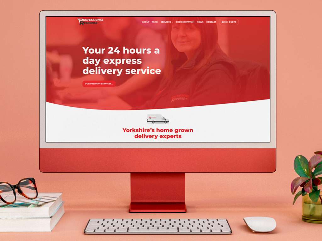 Professional Response Couriers web design