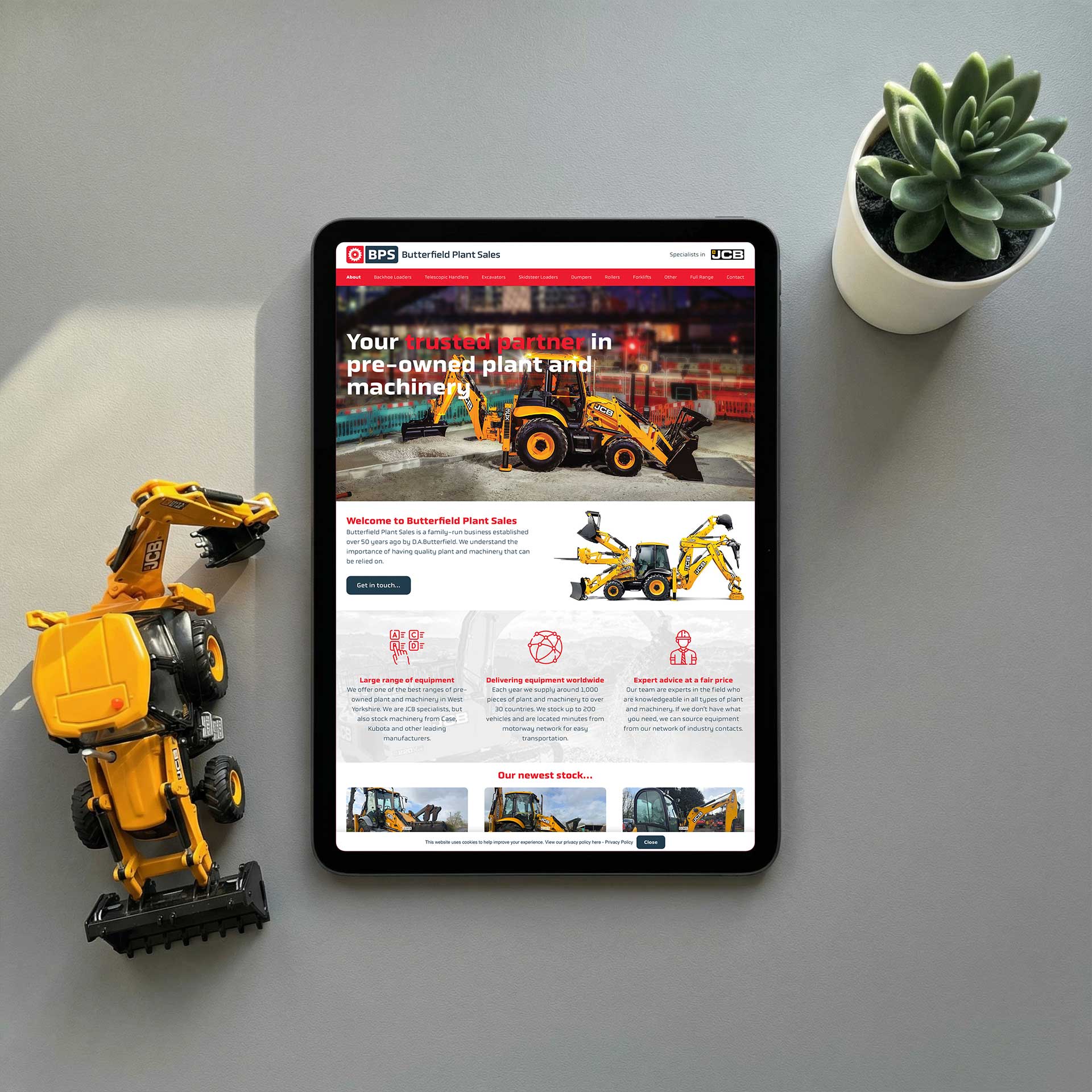 Butterfield Plant Sales website re-design and brand identity re-design by Buzz Design, West Yorkshire