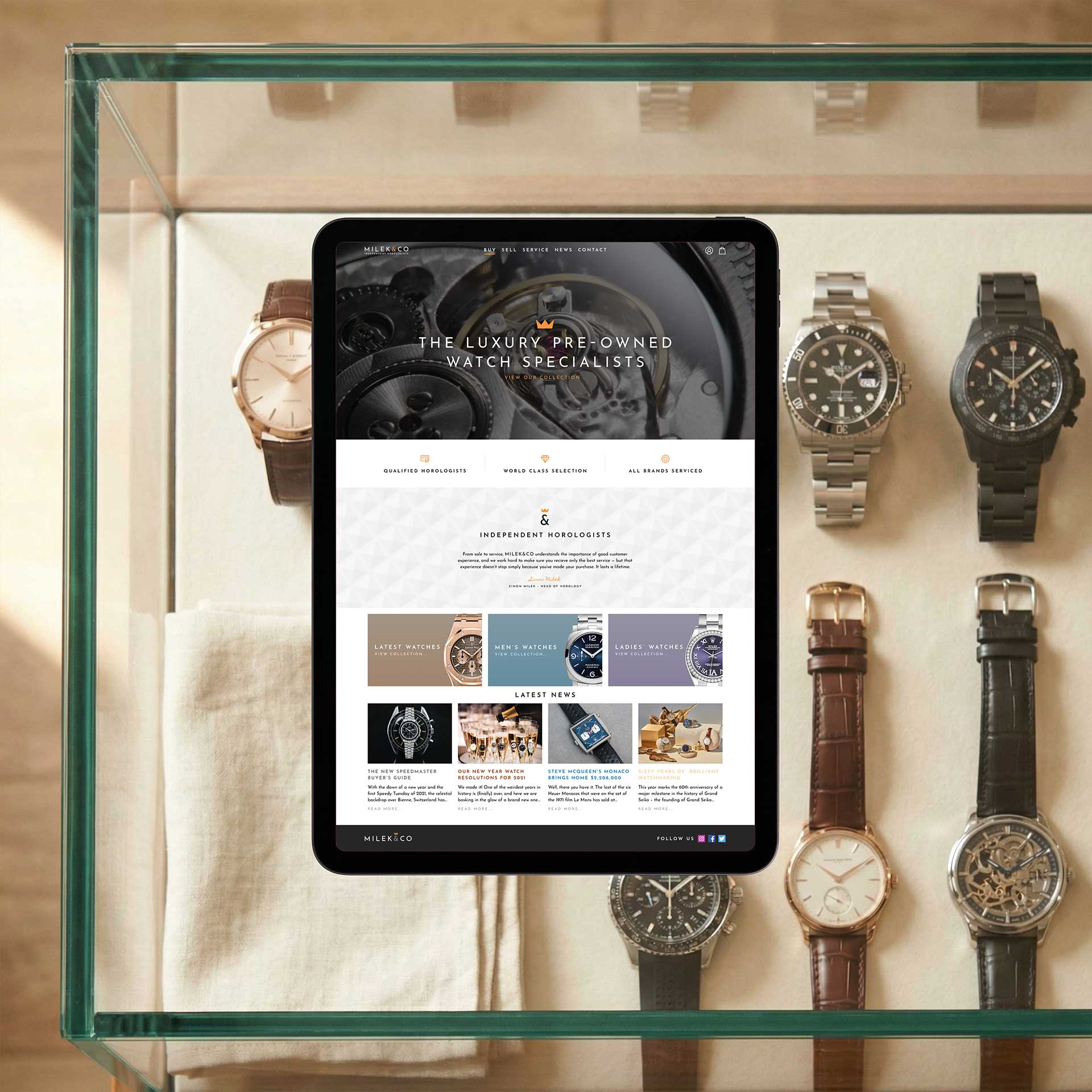 Milek & Co website design and brand identity by Buzz Design, West Yorkshire