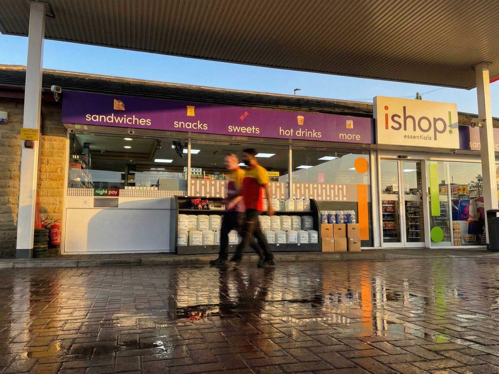 iShop fuel retailer Huddersfield exterior signage